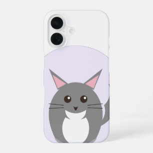 Para iPhone 16 Funda de teléfono de gato lindo Funda de gatito