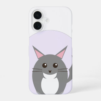 Para iPhone 16 Funda de teléfono de gato lindo | Funda de gatito