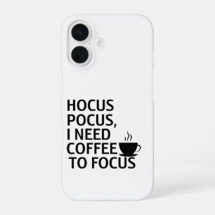 Para iPhone 16 Funda de teléfono de Halloween de café brujo