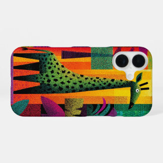 Para iPhone 16 Funda de teléfono de jirafa Jungle Pop