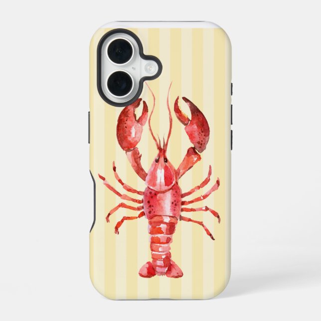 Para iPhone 16 Funda de teléfono de langosta (Reverso )