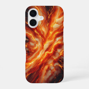 Para iPhone 16 Funda de teléfono de lava fundida ígnea de lujo na