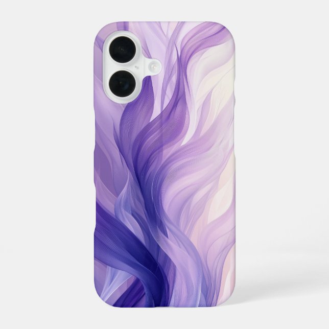 Para iPhone 16 Funda de teléfono de llama violeta (Reverso )
