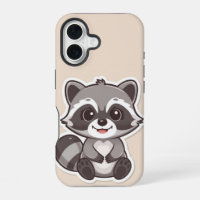 Funda de teléfono de mapache de dibujos animados l