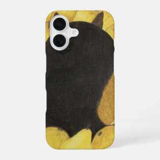 Para iPhone 16 Funda de teléfono de perro y peras
