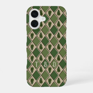 Para iPhone 16 Funda de teléfono de pino y arlequín