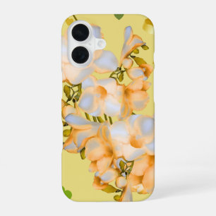 Para iPhone 16 Funda de teléfono elegante con corazones y flores