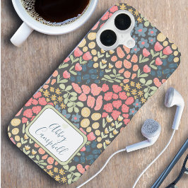 Para iPhone 16 Funda de teléfono floral Cottagecore – Regalo pers