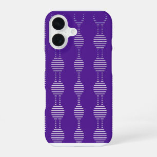 Para iPhone 16 Funda de teléfono geométrica de hebra de hélice de
