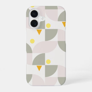 Para iPhone 16 Funda de teléfono geométrica minimalista