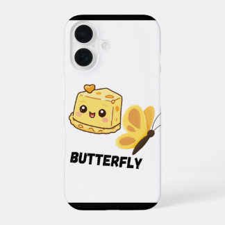Para iPhone 16 Funda de teléfono mariposa