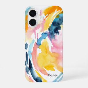 Para iPhone 16 Funda de teléfono personalizada de arte abstracto