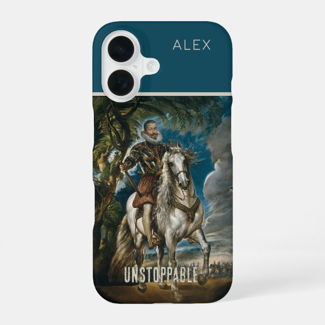 Para iPhone 16 Funda de teléfono personalizada imparable Rubens D (Reverso )