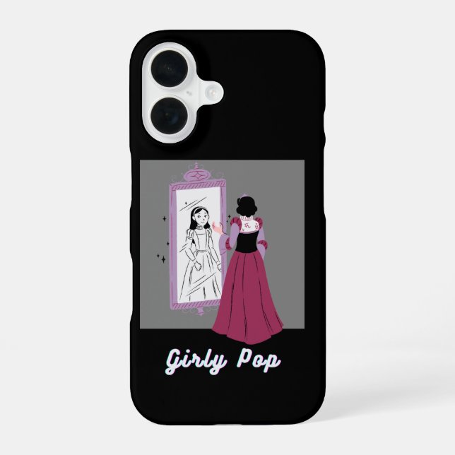 Para iPhone 16 Funda de teléfono pop femenina (Reverso )