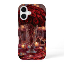 Funda de teléfono romántica de San Valentín de ros