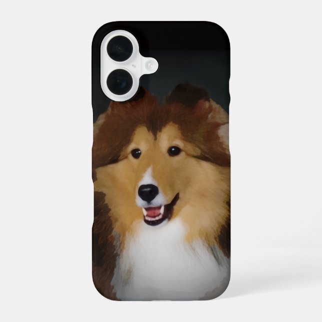 Para iPhone 16 Funda de teléfono Sheltie (Reverso )