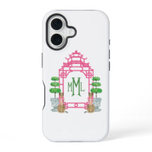 Funda dura Personalizada con Monograma de Pagoda p