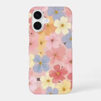 Para iPhone 16 Funda floral encantadora