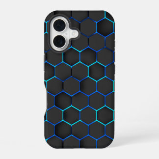 Para iPhone 16 Funda futurista, cyber 3d