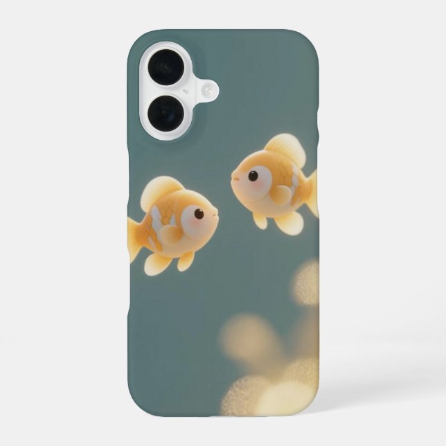 Para iPhone 16 Funda protectora de pez dorado (Reverso )
