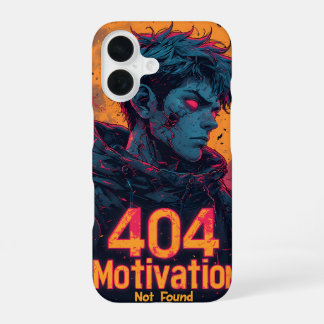 Para iPhone 16 Motivación 404 Funda - Diseño masculino audaz