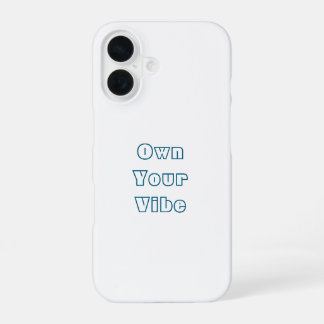 Para iPhone 16 Propietario de tu Vibe - Elegante Funda posterior