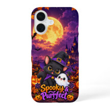 Spooky & Purrfect – Funda de teléfono de gato de H