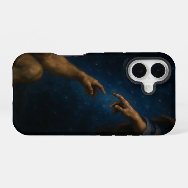 Para iPhone 16 The Creation Touch – Funda de teléfono artística (Reverso Horizontal)