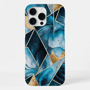 Para iPhone 16 Pro Max Cobre Elegante Funda de Teal Dorado Opulento Fem