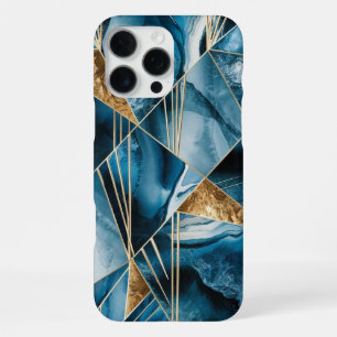 Para iPhone 16 Pro Max Cobre Elegante Funda de Teal Dorado Opulento Fem