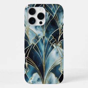 Para iPhone 16 Pro Max Cobre Elegante Funda de Teal Dorado Opulento Fem