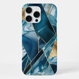Para iPhone 16 Pro Max Cobre Elegante Funda de Teal Dorado Opulento Fem
