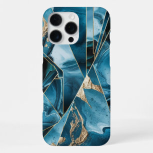 Para iPhone 16 Pro Max Cobre Elegante Funda de Teal Dorado Opulento Fem