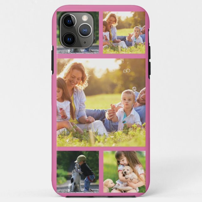 Para iPhone Collage de fotos personalizado Funda Case-Mate par (Reverso)