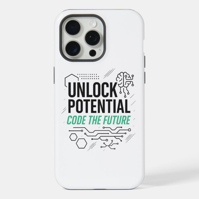 Para iPhone Desbloquear posible código futuro Funda | Tech Jou (Reverso )