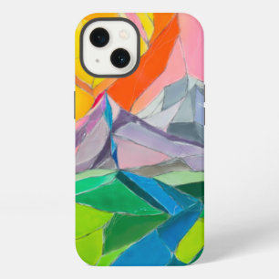 Diseño de funda de teléfono con paisaje montañoso