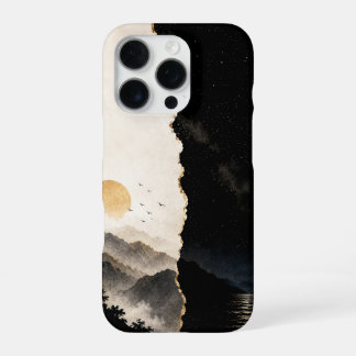 Para iPhone 16 Pro Diseño minimalista de funda de teléfono con paisaj