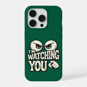 Divertido funda de teléfono de ojos retro "TE ESTO