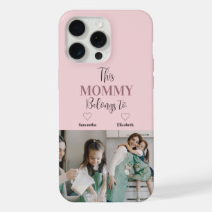 "Esta Mamá Pertenece A" Funda de Teléfono con Foto