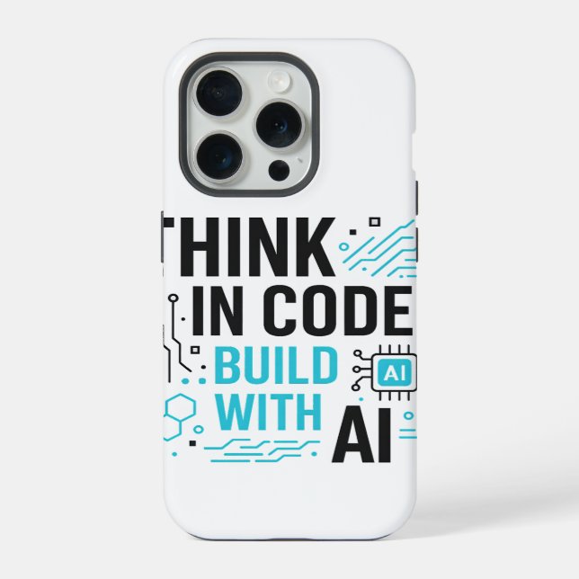 Para iPhone Funda AI de generación de código de reflexión | Cu (Reverso )