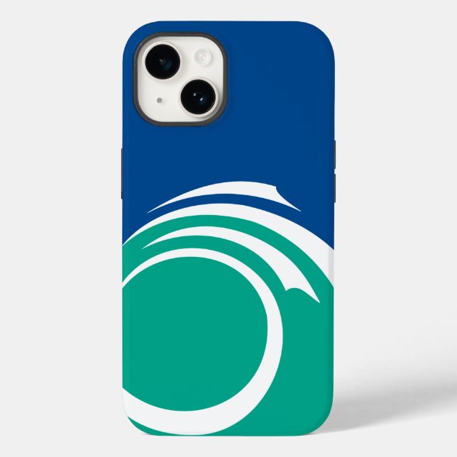Para iPhone Funda Apple Case-Mate Patriótica, Bandera de Ottaw (Reverso )