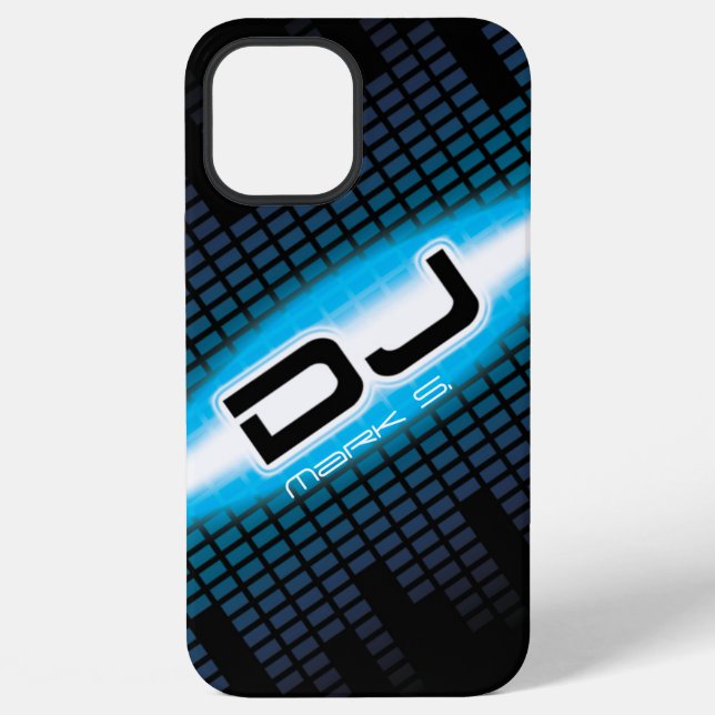 Para iPhone Funda azul DJ Modern Sky (diagonal) (Reverso )