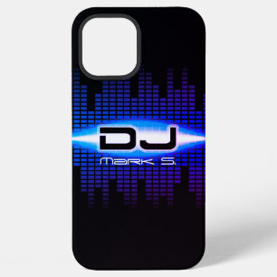 Para iPhone 12 Pro Max Funda azul real DJ Modern