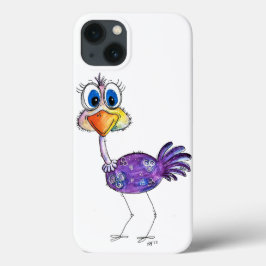 Para iPhone 13 Funda Case-Mate de avestruz púrpura feliz capricho