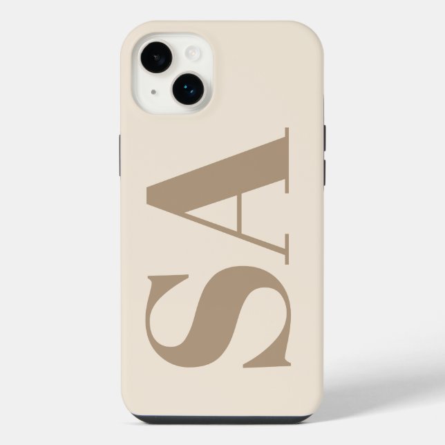 Para iPhone Funda Case-Mate de moda en Blanco Antiguo con Mono (Reverso)