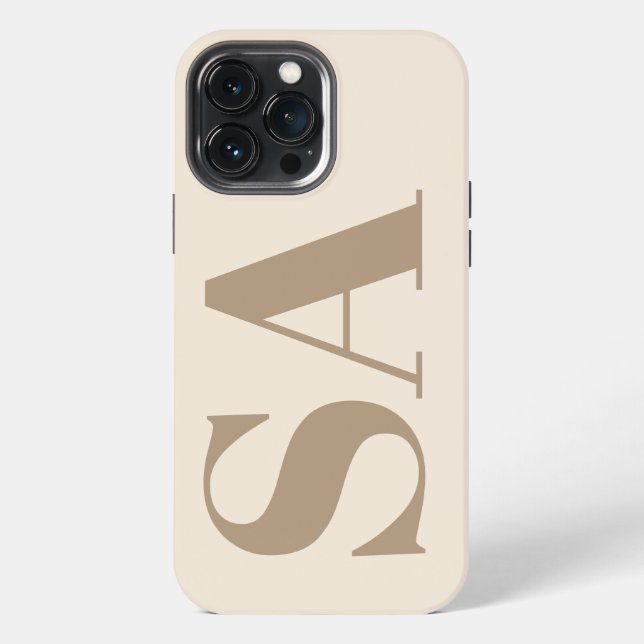 Para iPhone Funda Case-Mate de moda en Blanco Antiguo con Mono (Reverso )