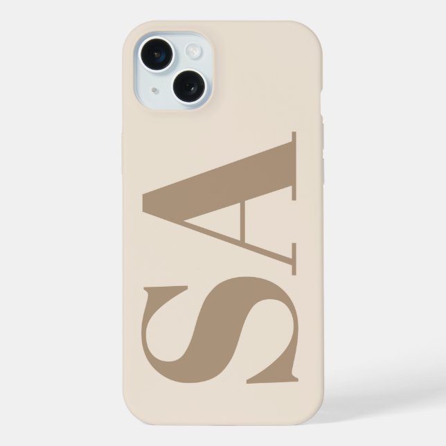 Para iPhone Funda Case-Mate de moda en Blanco Antiguo con Mono (Reverso )