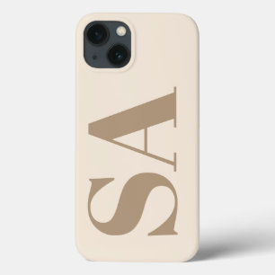 Para iPhone 13 Funda Case-Mate de moda en Blanco Antiguo con Mono