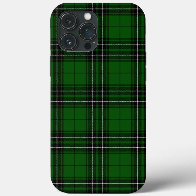 Para iPhone Funda Case-Mate iPh de cuadros verde y negro del t (Reverso )