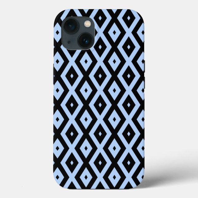 Para iPhone Funda Case-Mate iPho con patrón de diamante azul c (Reverso )